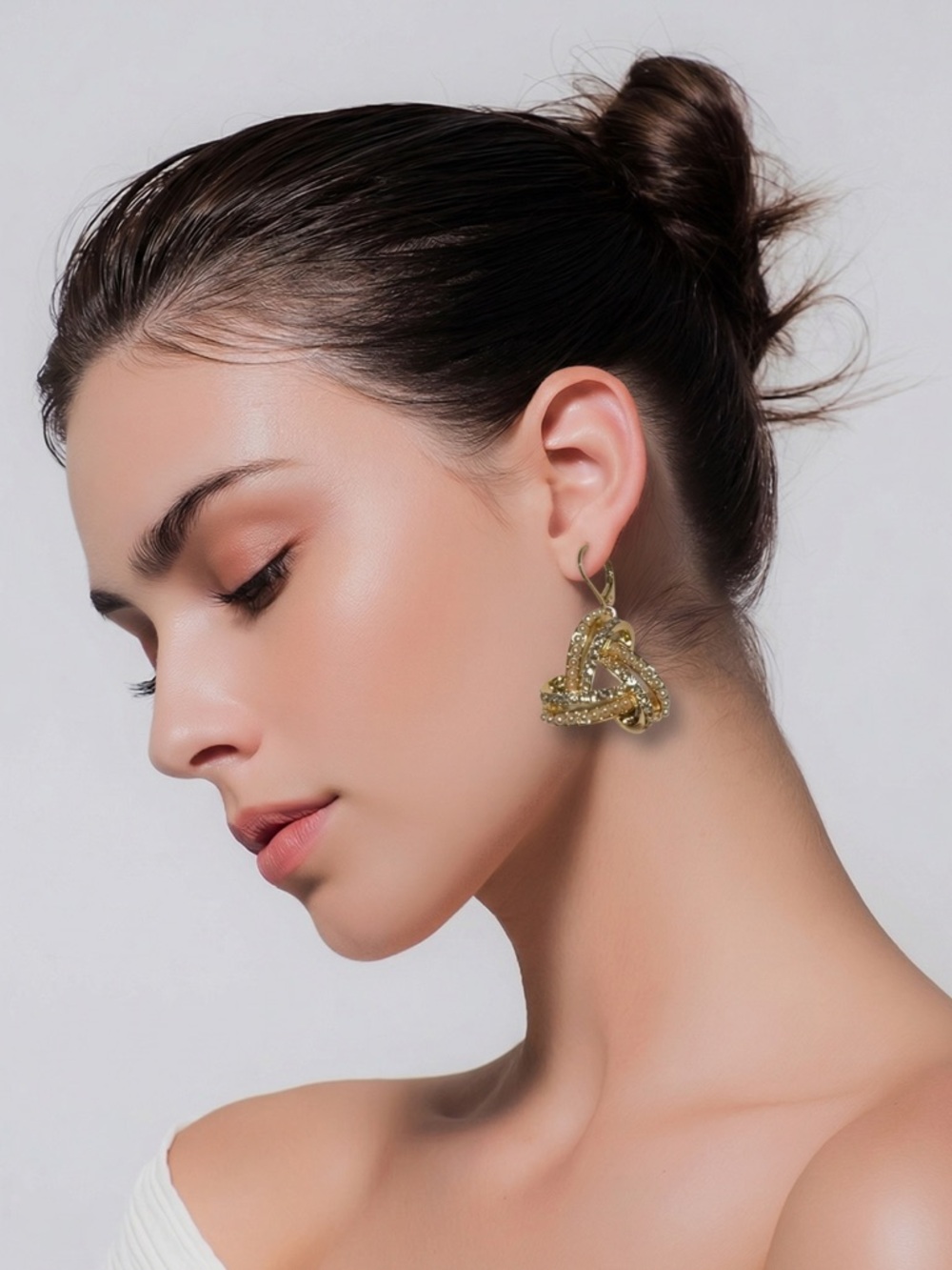 🆕Anne Klein Gold Tone Knot Earrings